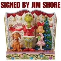 Dr Seuss The Grinch by Jim Shore - Grinch with Max & Cindy Lou LED - First Edition (Signed by Jim Shore)