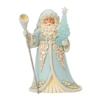 Jim Shore Heartwood Creek Coastal Christmas - Santa with Sea Glass Tree