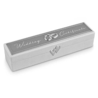 Wedding Double Ring Certificate Holder