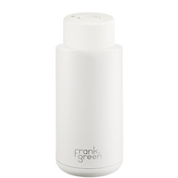 Frank Green Reusable Bottle - Ceramic 1L Cloud Push Button