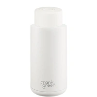 Frank Green Reusable Bottle - Ceramic 1L Cloud Push Button