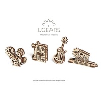 Ugears U-Fidget Wooden Model - Creation (Set of 4)