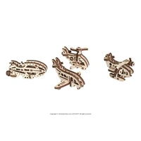 Ugears U-Fidget Wooden Model - Planes (Set of 4)