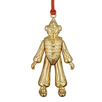 Waterford Golden Christmas Clown Hanging Ornament