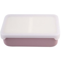 Melii - Luxe Silicone Bento Box with Dividers 700ml Pink Ivory