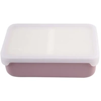 Melii - Luxe Silicone Bento with Dividers 700ml Pink Ivory