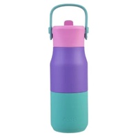 Oasis Double Wall Insulated Sipper Jnr Drink Bottle - 400ml Mermaid Purple