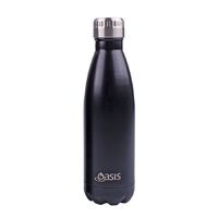 Oasis Insulated Drink Bottle - 500ml Matte Black