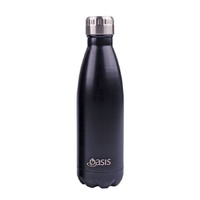 Oasis Insulated Drink Bottle - 500ml Matte Black