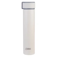 Oasis Double Wall Insulated Powdercoat Skinny Mini Drink Bottle - 250ml Alabaster