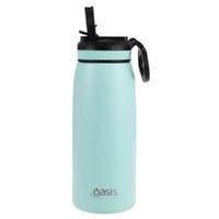 Oasis Sports Double Wall Insulated Water Bottle with Sipper - 780ml Mint