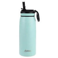 Oasis Sports Double Wall Insulated Water Bottle with Sipper - 780ml Mint