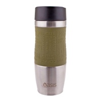 Oasis Cafe Insulated Leakproof Travel Coffee Cup - 380ml Avocado
