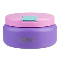 Oasis Double Wall Insulated Quick Release Lid Food Flask - 230ml Mermaid Purple