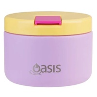 Oasis Double Wall Insulated Quick Release Lid Food Flask - 300ml Bubblegum Pink