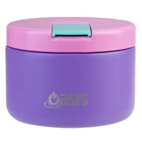 Oasis Double Wall Insulated Quick Release Lid Food Flask - 300ml Mermaid Purple