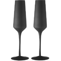 Tempa Aurora - Matte Black Champagne Glass 2 Pack