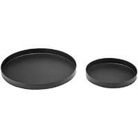 Tempa Aurora - Matte Black Serving Tray 2 Pack