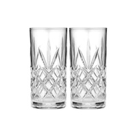 Tempa Ophelia - Carved Highball Glass 2 Pack