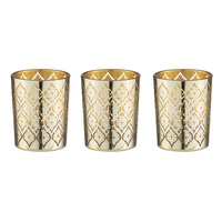 Tempa Estelle - Gold Tealight Glass 3 Pack