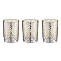 Tempa Estelle - Silver Tealight Glass 3 Pack