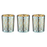 Tempa Estelle - Aqua Tealight Glass 3 Pack