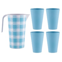 Porta Delilah - Jug & 4 Tumbler Set Blue