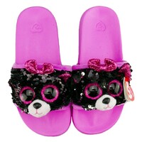 Beanie Boos Sequin Slides - Kiki the Grey Cat Medium 1-3