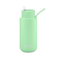 Frank Green Reusable Bottle - Ceramic 1L Mint Gelato Straw Lid