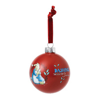 Beatrix Potter Peter Rabbit Christmas - Mrs. Rabbit & Peter Rabbit Merry Christmas Bauble