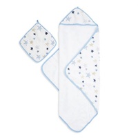 aden & anais Muslin Backed Hooded Towel Set - Rock Star