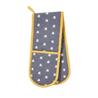 Ulster Weavers Double Oven Mitt - Blue Bees