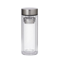 Leaf + Bean Glass Tea Infuser Flask 300ml