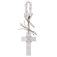 Amalfi Capiz Cross Sculpture