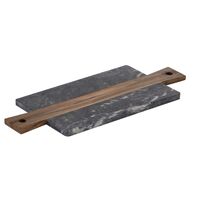 Davis & Waddell Coleman Marble and Acacia Cheese Board - Black 48x20cm
