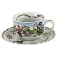 Cardew Design Alice In Wonderland Teacup and Saucer - Set of 2