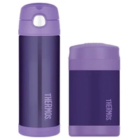 Thermos Funtainer Drink Bottle & Food Jar Bundle - Purple