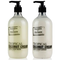 Scents of Nature by Tilley Wash & Lotion Bundle - Tropical Coconut Cream
