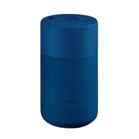 Frank Green Reusable Cup - Original 340ml Deep Ocean Push Button