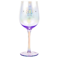 Holographic Wine Glass - 80th