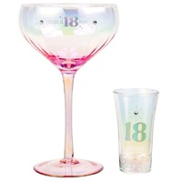 Holographic Coupe & Shot Glass Set - 18th
