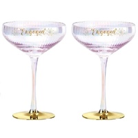 Holographic Coupe Glass Set - Engaged