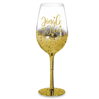Landmark Christmas Wine Glasses - Jingle Juice