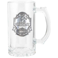 18th Birthday Badge Beer Stein