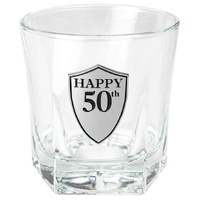 50th Birthday Whisky Glass