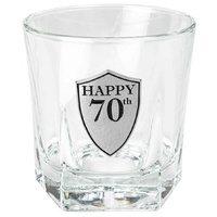 70th Birthday Whisky Glass