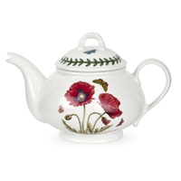 Portmeirion Botanic Garden - Romantic Teapot - 600ml Poppy
