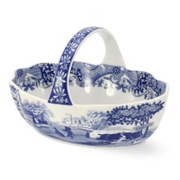 Spode Blue Italian - Handled Basket