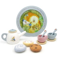 Beatrix Potter Peter Rabbit Wooden Tea Party Set