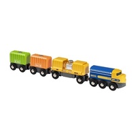 BRIO World Train - Three-Wagon Cargo Train